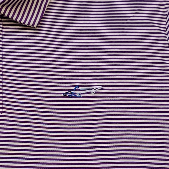 Greg Norman Performance Stretch Feeder Stripe Polo - Picture 3 of 5